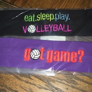 2 volleyball headbands